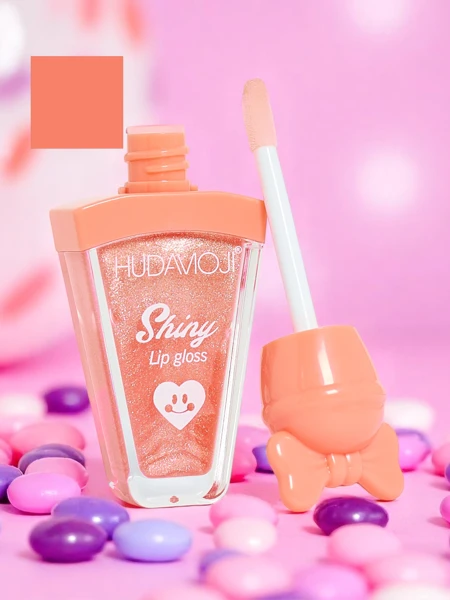 Блеск для губ с блестками, оттенок Coral