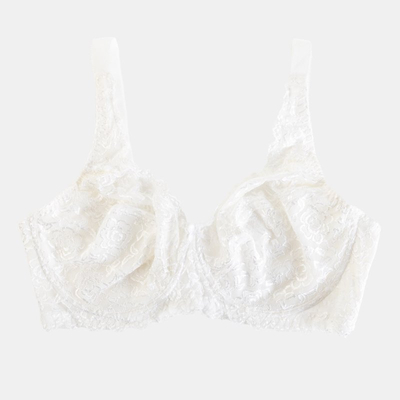 Liemenėlė be paminkštinimo su ekologiškais nėriniais-Apatinis trikotažas