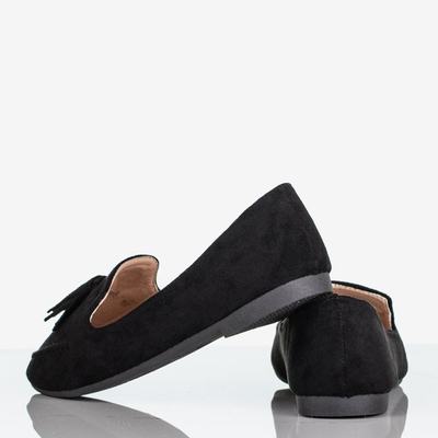 Czarne mokasyny z frędzelkami Jasper - Obuwie