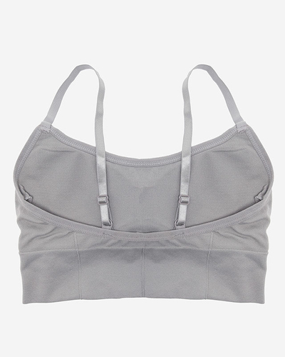 Moteriška pilka sportinė liemenėlė – apatinis trikotažas