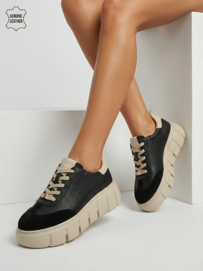 Sportiniai moteriški sportbačiai iš natūralios odos Taures