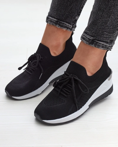 Черные женские спортивные туфли со скрытым якорем Ahelle- Footwear