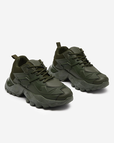 Tamsiai žali moteriški sportiniai bateliai sportbačiai Melitro - Avalynė