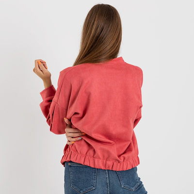 Розовая женская куртка