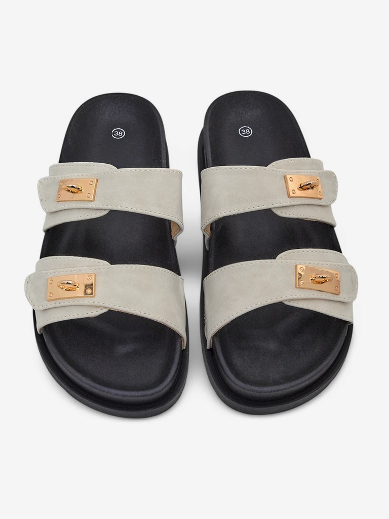 Royalfashion moteriški sandalai su dekoratyvinėmis sagtimis Costes