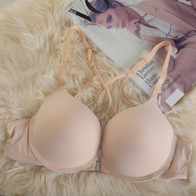 Бежевый однотонный бюстгальтер женский - Нижнее белье