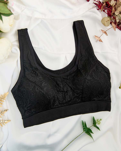 Royalfashion Moteriška sportinė liemenėlė su nėriniais PLUS SIZE