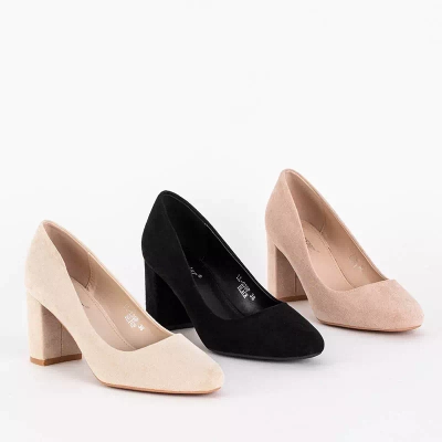 Черные женские туфли на каблуке Tirika