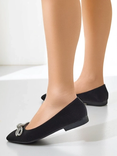 Royalfashion Женские балетки с бантом и блеском Ofenal