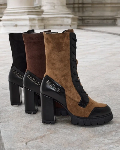 "Royalfashion" Moteriški batai su kulniuku Worce