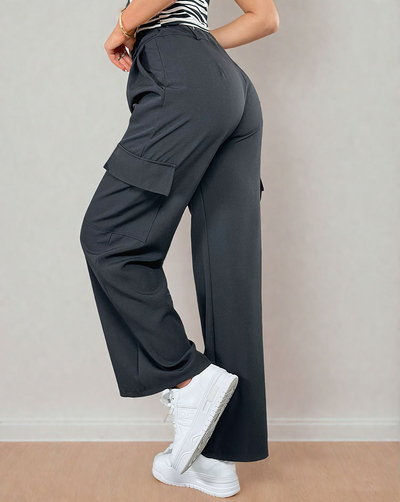 Royalfashion Женские широкие брюки с карманами