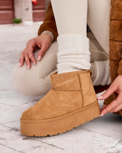 Королевская мода Короткие женские снежные сапоги а ля Хаванни