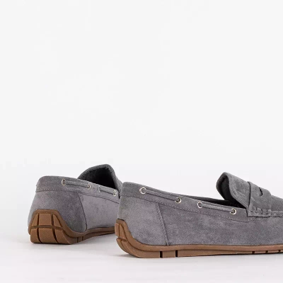 Мужские лоферы OUTLET Grey Itario - обувь