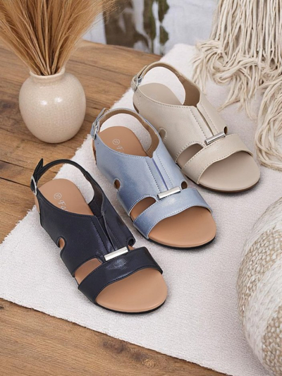 Royalfashion Damskie sandały na płaskiej podeszwie Solea Comfort