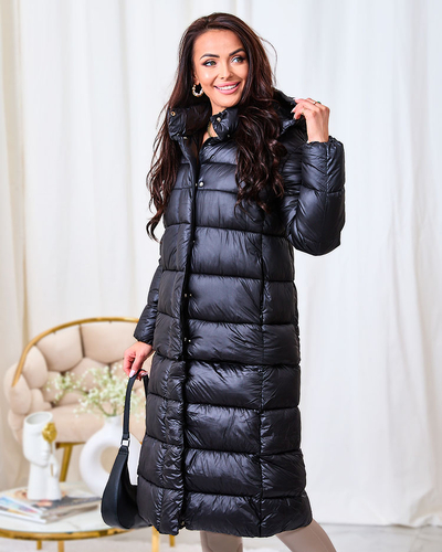 Royalfashion Черная женская зимняя куртка