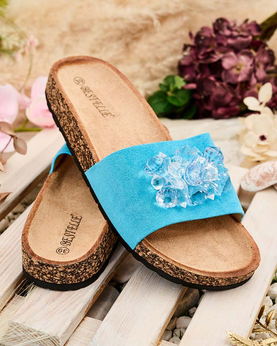 Royalfashion Женские шлепанцы Villo со стразами