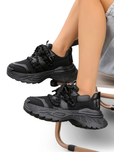Royalfashion Moteriški sportiniai sneakersai storesniu padu Loness