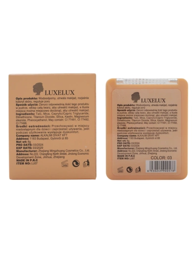 Luxelux suspaustas pudra 02 8g