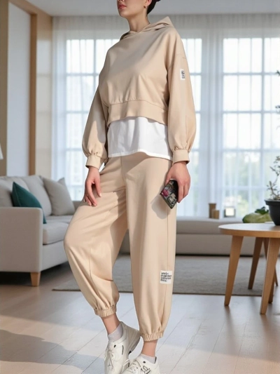 Royalfashion Женский хлопковый комплект с вставкой в виде рубашки