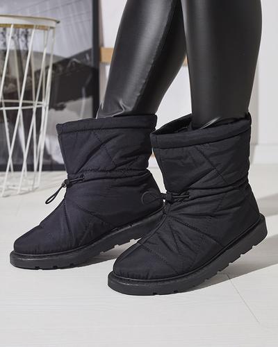 Juodi moteriški apšiltinti batai a'la snow boots Kaliolen - Avalynė