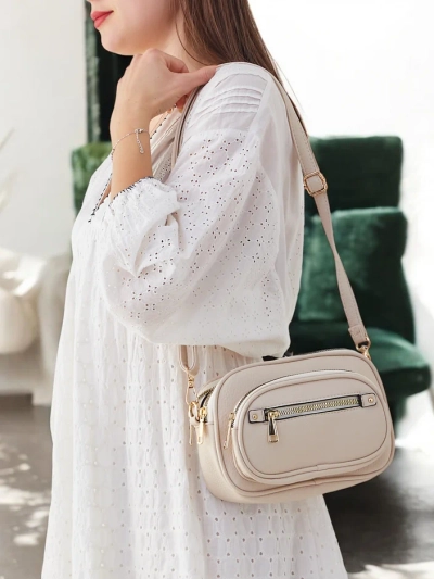 Royalfashion Oval mažas moterų rankinukas, pagamintas iš ekolegų