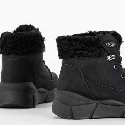 OUTLET Moteriški juodi sniego batai iš Molisano - Avalynė