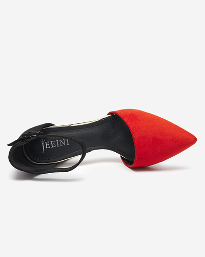 Красные туфли на высоком каблуке с леопардовым каблуком Leilani - Туфли