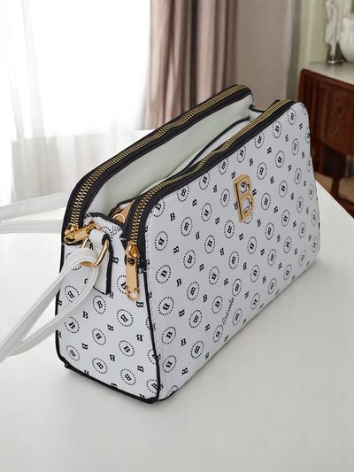 Royalfashion Maža rankinė iš ekologiškos odos su Viva Linea spauda