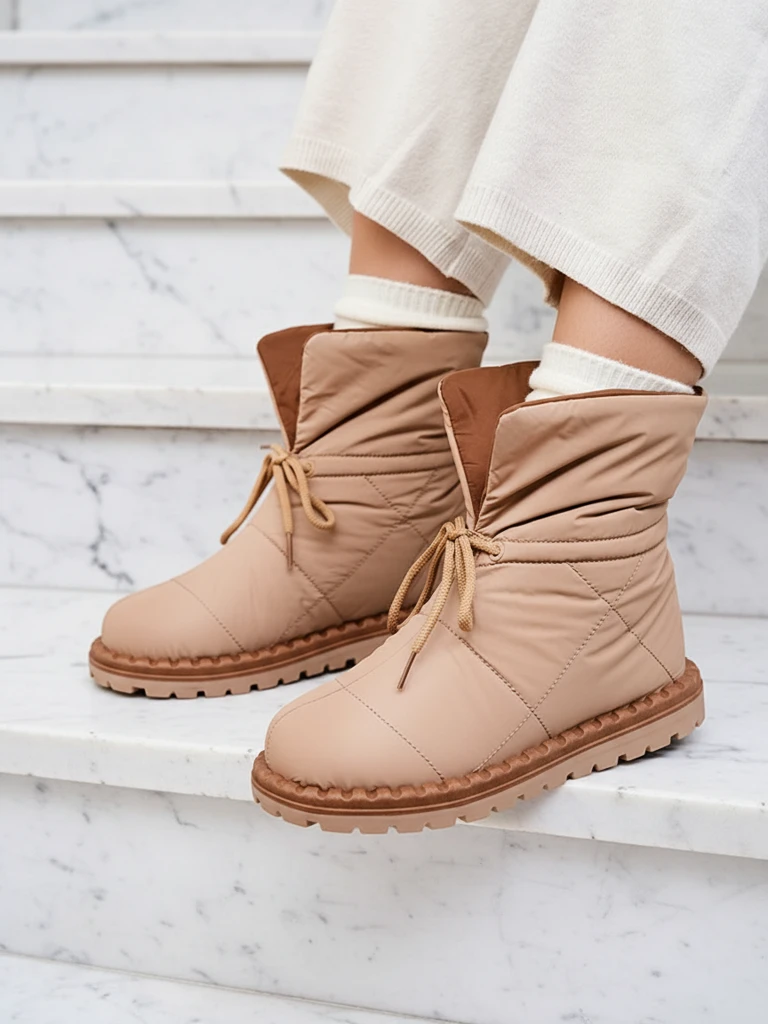 Royalfashion Женские сапоги-скольжения коричневого цвета Nevonsis