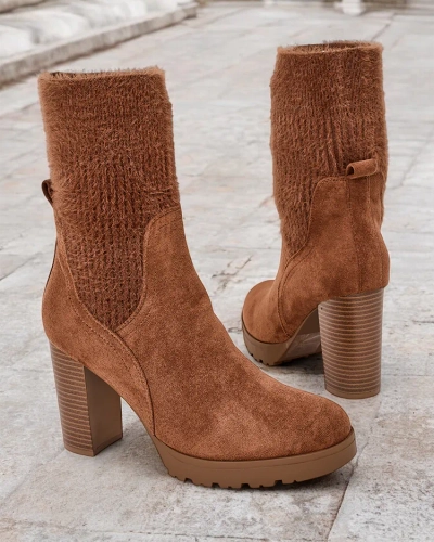 Karališkos mados Moteriški kaulinės bateliai ant kulno Libbo