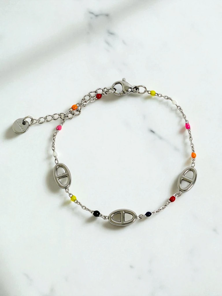 Callisto Aurea apyrankė su karoliukais, dengta auksu