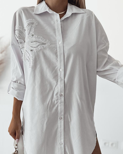 Royalfashion Женская рубашка с нашивкой