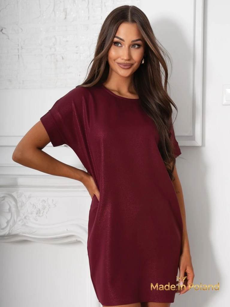 Paprasta moteriška trumpa suknelė „Lady Time“