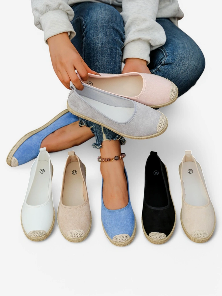 Royalfashion Moteriški ekologiški zomšos espadrilės Aroles