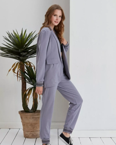 Royalfashion Фиолетовый женский комплект из двух предметов