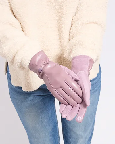 Karališkosios mados Moterų ekologiškosios odinės pirštinės