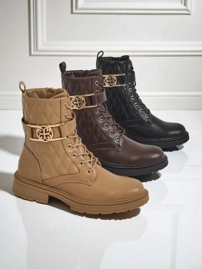 Dygsniuoti moteriški aulinukai iš ekologiškos odos Sable Rose