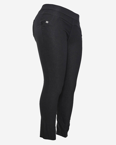 Juodi moteriški tregingai PLUS SIZE- Drabužiai