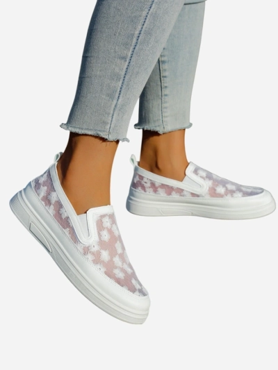 Женские сетчатые мокасины с цветами Royalfashion Emzos