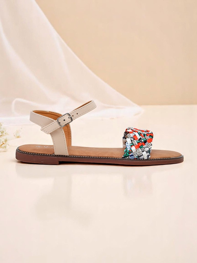 Royalfashion Женские сандалии на плоской подошве ColorStrap