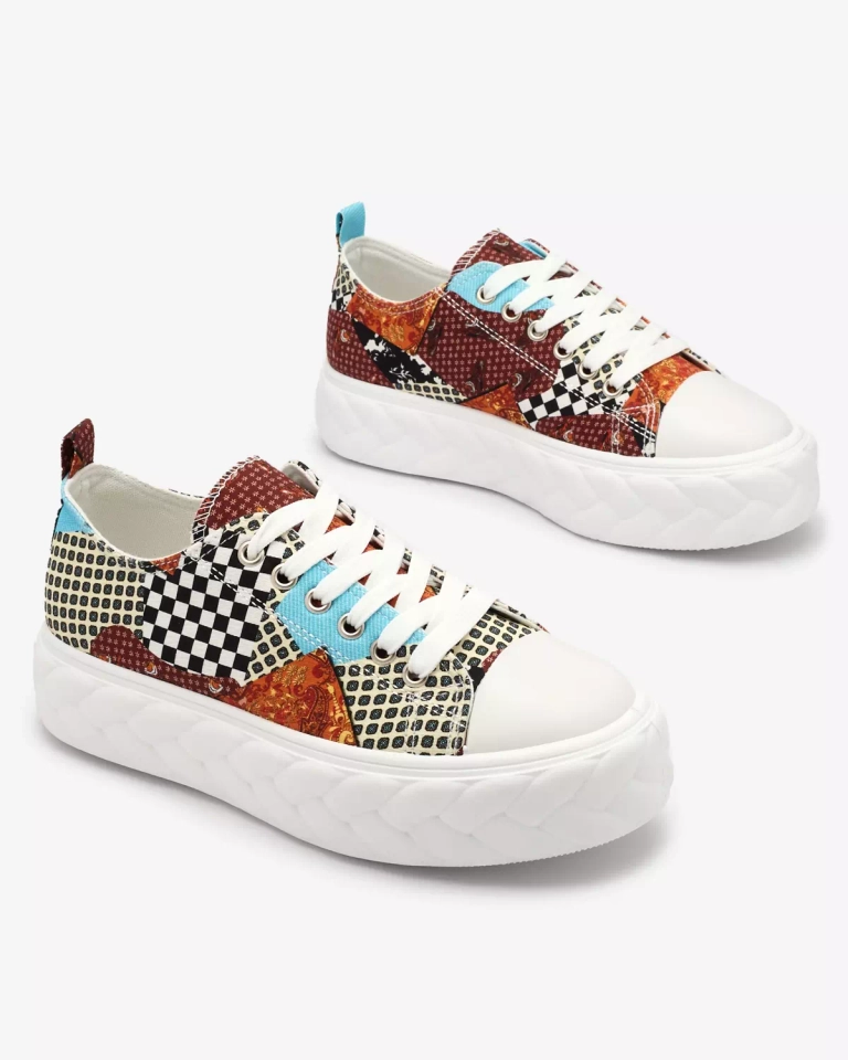 "Royalfashion" Raštuoti moteriški platforminiai sportbačiai Leterina