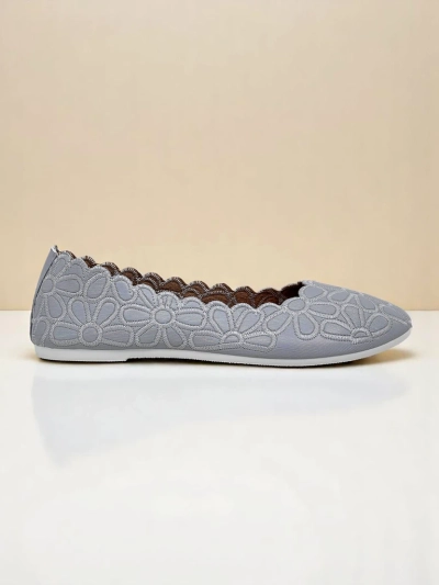 Royalfashion gėlių rašto moteriškos balerinos Magerro
