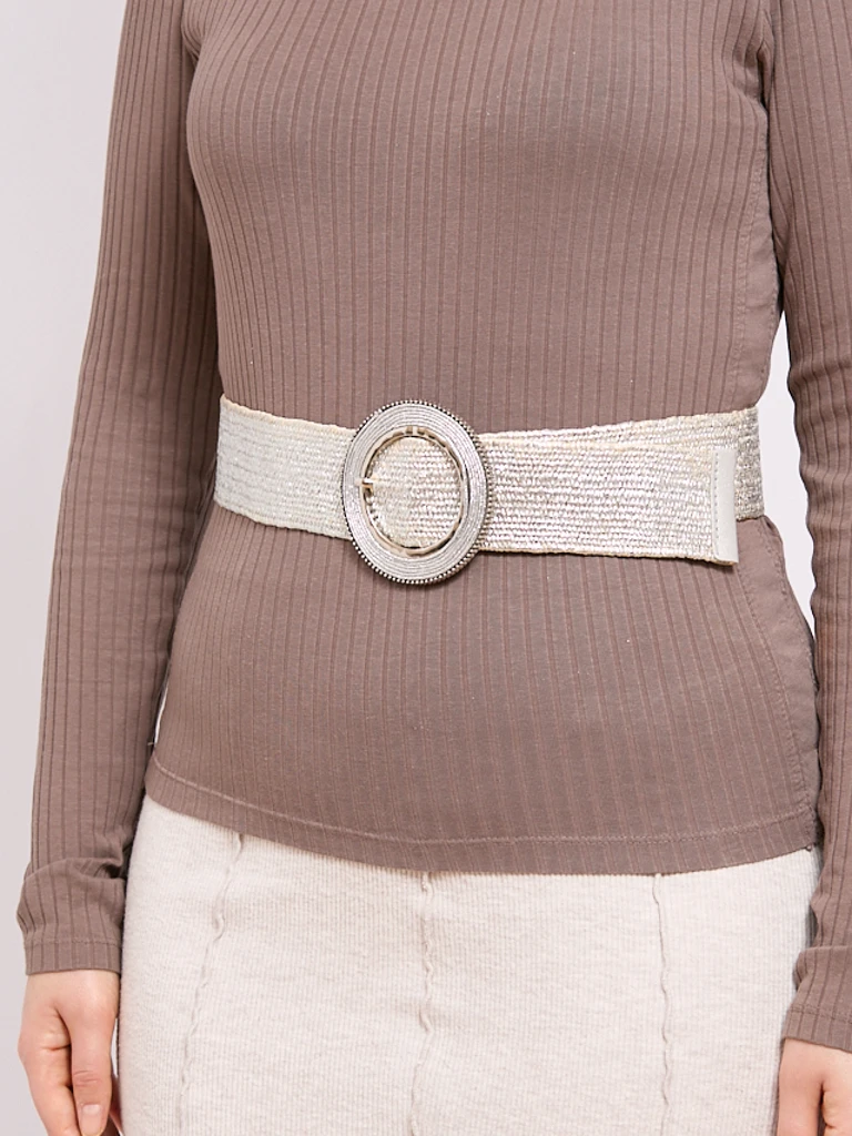 Плетеный широкий женский ремень для брюк