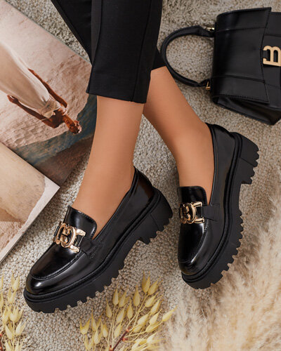 Royalfashion Женские лакированные мокасины Bevevra