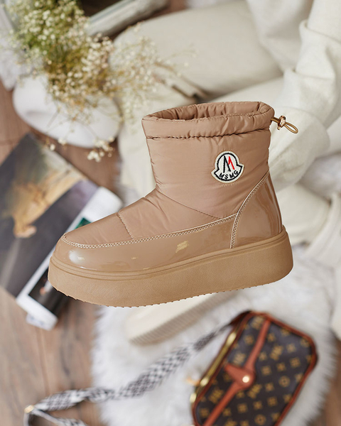 "Royalfashion" Rudos spalvos moteriški sniego batai "Ademra"