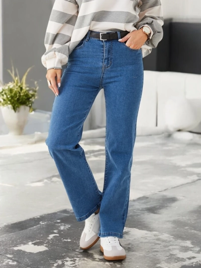 Royalfashion Джинсы прямого кроя для женщин из хлопка