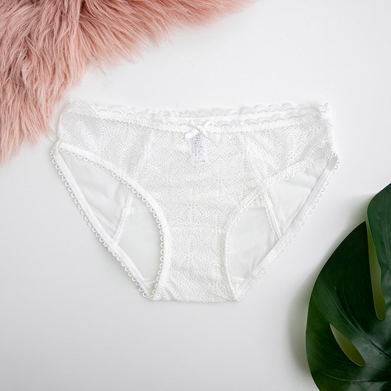 Moteriškos baltos nėrinių kelnaitės - Apatinis trikotažas