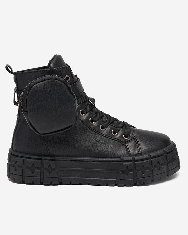 Moteriški sportiniai bateliai iš eko odos juodos spalvos Kolibs- Footwear