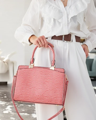 Royalfashion Элегантная женская сумка из лаковой кожи с тиснением