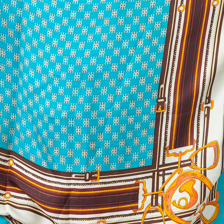 Бирюзовый женский шарф